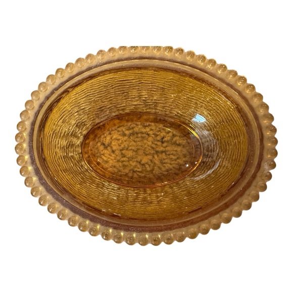 Vintage Indiana Glass Amber Hen on Nest Antique Lidded Dish 7” Collectible - Picture 8 of 12